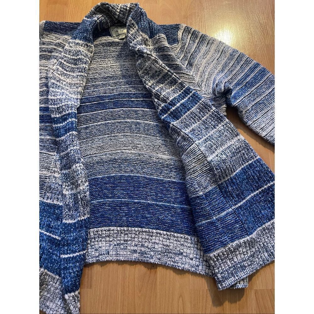 Lucky Brand Blue Open Front Cozy Cardigan Sweater Women’s Size 1X - Picture 3 of 5
